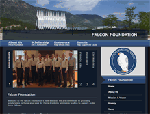 Tablet Screenshot of falconfoundation.org